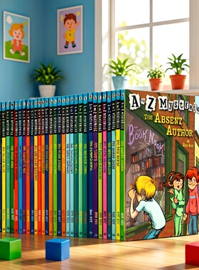A to Z Mysteries神秘案件 字母版全套26册 14册系列套装 神秘事件 小学初级章节书 神秘案件英文版 儿童侦探小说 Ron Roy