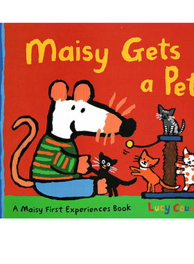 小鼠波波得到一只宠物 Maisy Gets a Pet 英文原版绘本 Maisy First Experience 生活场景体验 幼儿早教启蒙认知绘本性格养成