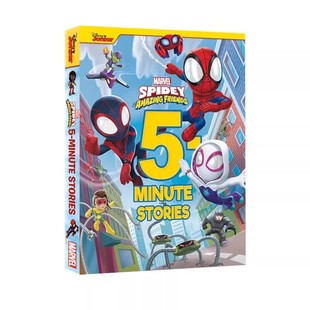 Spidey Amazing 英文原版 Minute 迪士尼5分钟故事集 预售 神奇朋友 and Stories Friends His 精装 蜘蛛侠和他