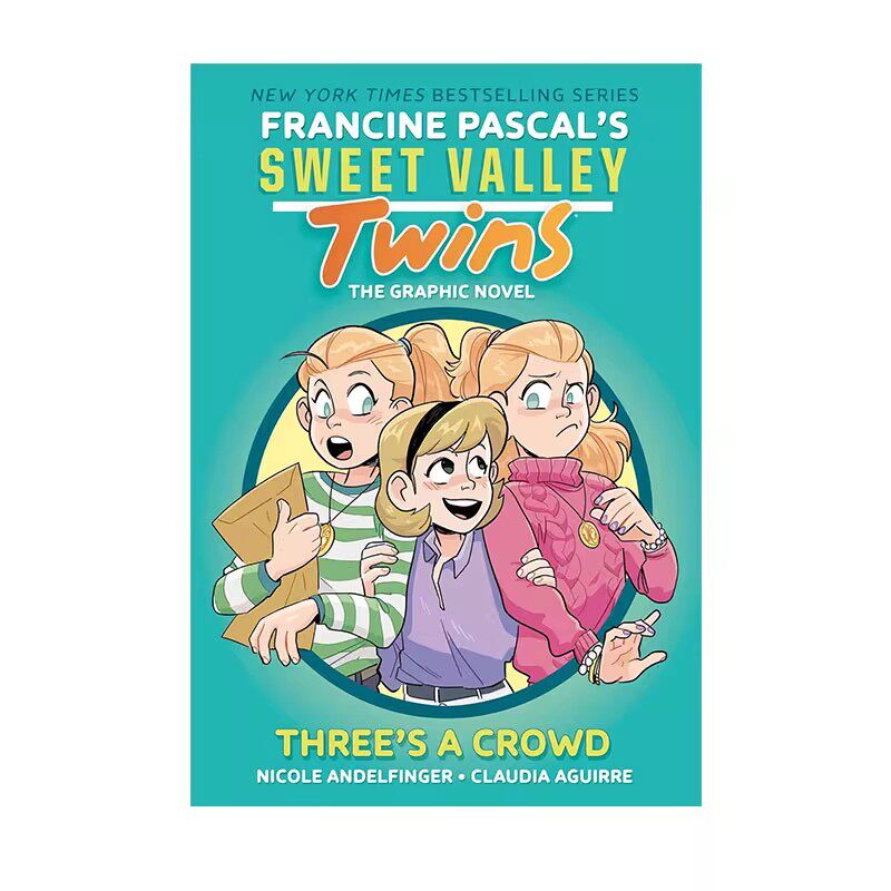 预售 英文原版 Sweet Valley Twins #7: Three's a Crowd 甜蜜谷双胞胎7 三人成群 全彩漫画绘本 儿童课外阅读故事书