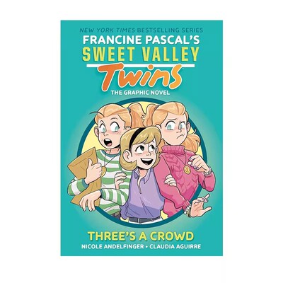 预售 英文原版 Sweet Valley Twins #7: Three's a Crowd 甜蜜谷双胞胎7 三人成群 全彩漫画绘本 儿童课外阅读故事书