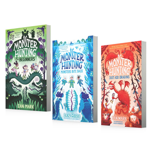 预售 Monster Hunting 怪物狩猎 3册 奇幻冒险故事 幽默爆笑 章节小说 青少年英语课外读物