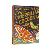 科普绘本 毛毛虫 Cocoon? 关于蝴蝶和飞蛾 儿童启蒙精装 绘本 茧里有什么? Inside Caterpillar What 英文原版