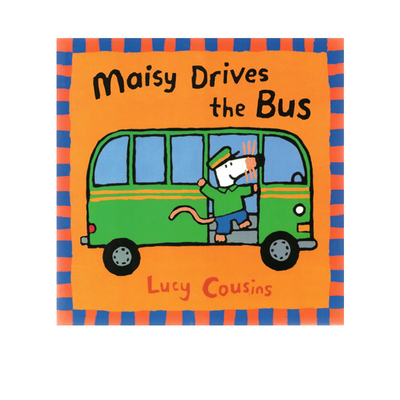 英文原版 Maisy Drives the Bus 小鼠波波乘公交 儿童启蒙认知绘本 睡前故事图画书 Lucy Cousins