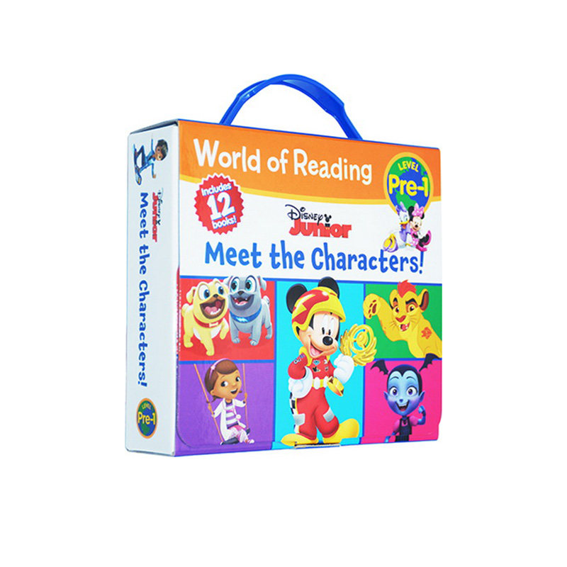 迪士尼动画明星分级读物12册 World of Reading Disney Junior Meet the Characters 英文原版幼儿英语启蒙初级图画故事书