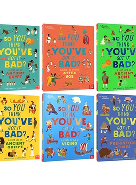 英文原版 大英博物馆 如果你生活在古罗马/古埃及/古希腊/中世纪城堡 6册合售 So You Think You've Got it Bad 历史人文科普