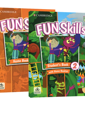 2020新版剑桥少儿英语YLE考试二级官方备考书 Fun Skills Level 2 for Pre A1 Starters 英文原版 Cambridge English 含练习册