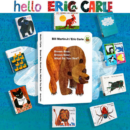 Brown bear 棕熊 Eric Carle 艾瑞卡尔 The Very Hungry Caterpillar 袋鼠也有妈妈吗 Spider 从头到脚 吴敏兰书单 英文原版绘本