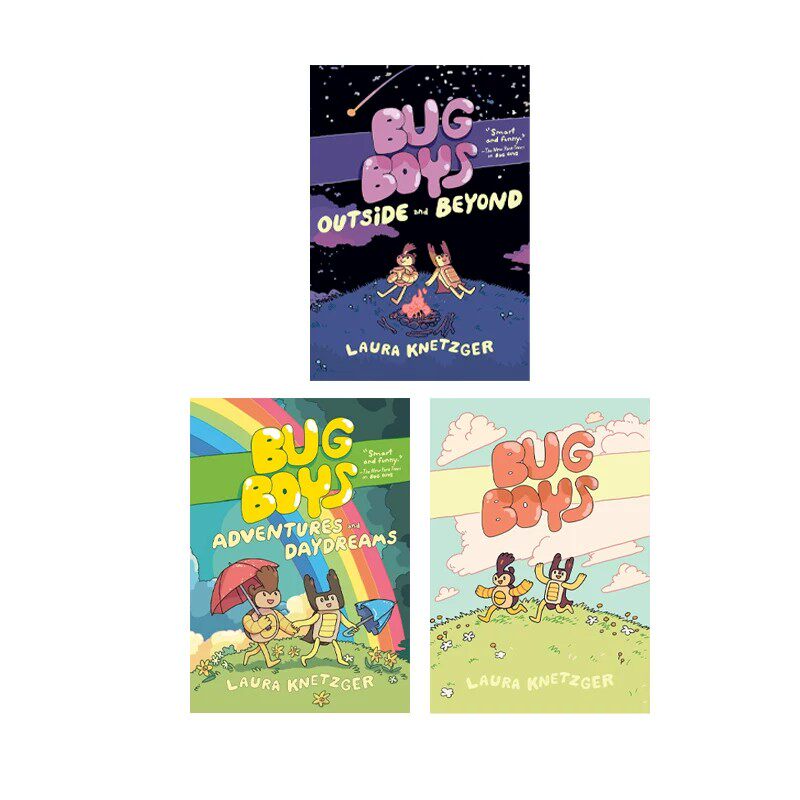 英文原版 Bug Boys Graphic Novel 3册 精装 全彩漫画绘本图画书 儿童魔幻冒险图像时小说 友谊冒主题 儿童课外推荐阅读