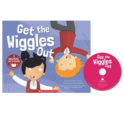 英文原版 Get the Wiggles out 转起来晃出去 Cantata Learning系列 绘本附CD 歌谣学英语 STEM教育绘本 Scholastic