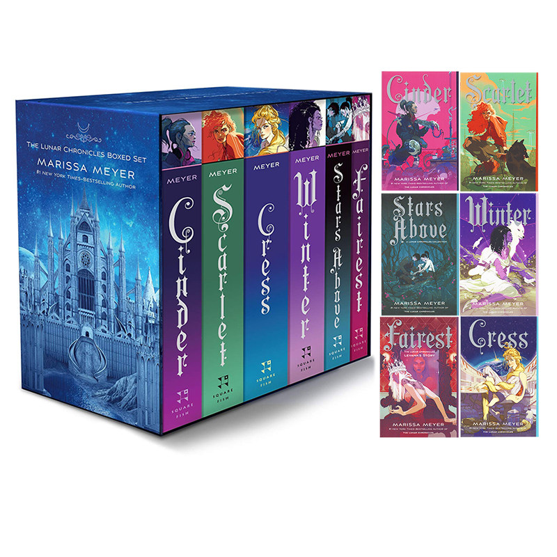 预售 英文原版 月族 The Lunar Chronicles Boxed Set 6册盒装 赛博朋克浪漫爱情 科幻小说标杆之作