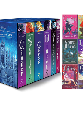 预售 英文原版 月族 The Lunar Chronicles Boxed Set 6册盒装 赛博朋克浪漫爱情 科幻小说标杆之作