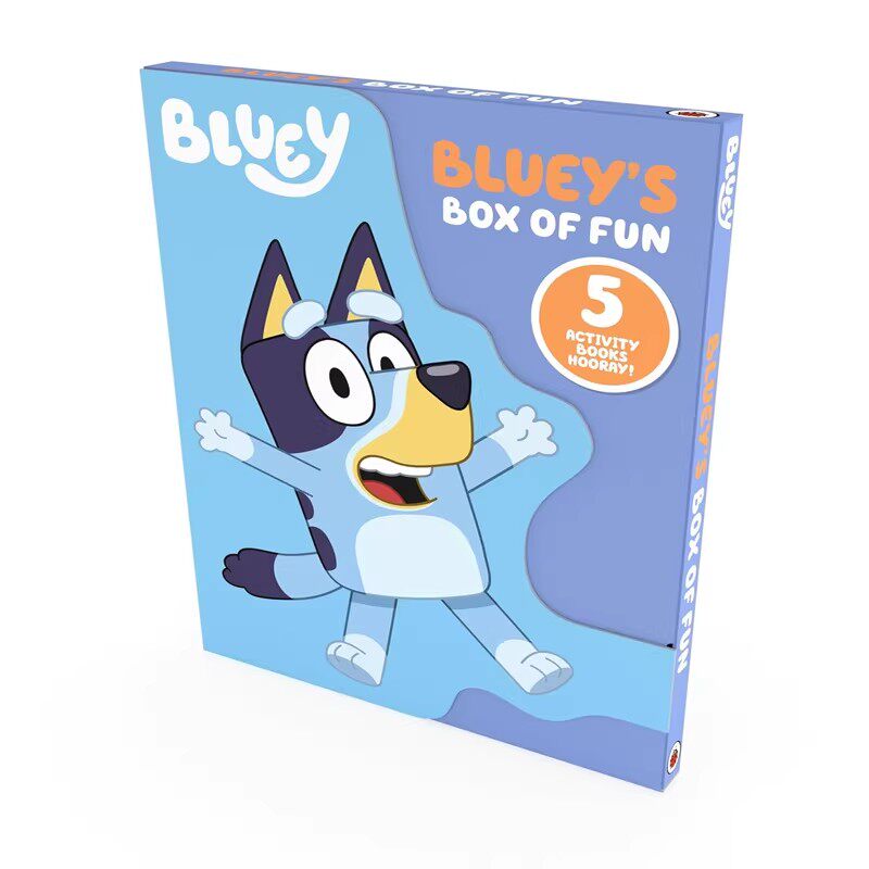 小蓝狗布鲁伊 Bluey's Box of Fun 英文原版 手工活动手册5册盒装 儿童卡通动画启蒙绘本 边玩边学