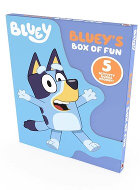 预售 小蓝狗布鲁伊 Bluey's Box of Fun 英文原版 手工活动手册5册盒装 儿童卡通动画启蒙绘本 边玩边学