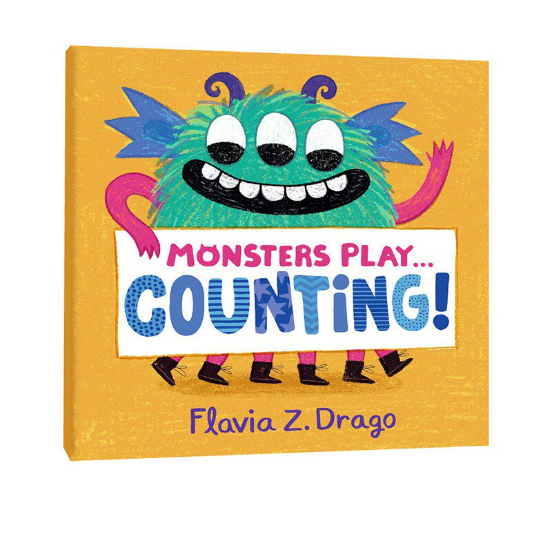 counting! 小怪物数字启蒙 纸板书 儿童早教启蒙认知绘本 22年新品