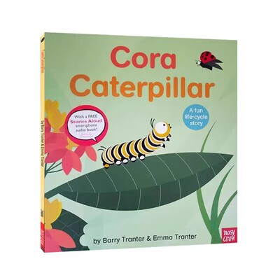 英文原版绘本 Rounds Cora Caterpillar 神奇的生命系列 毛毛虫科拉 儿童启蒙知识读物 毛毛虫的成长科普 Barry Tranter