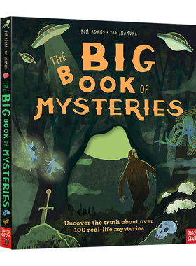 英文原版 The Big Book of Mysteries 神秘大书 96页精装大厚本 揭秘100多个现实生活中的谜团 大嘴鸟 10月新品