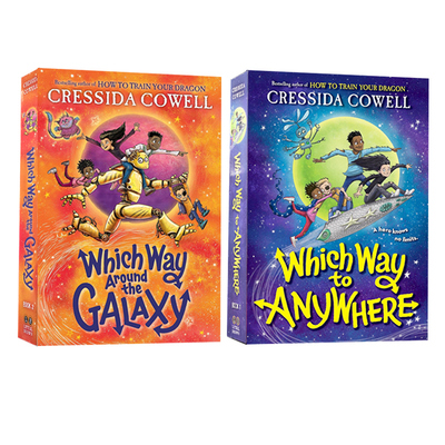 英文原版 银河系之路 去哪儿系列 2册 Which Way Around the Galaxy 驯龙高手作者作品 Cressida Cowell 青少年奇幻冒险