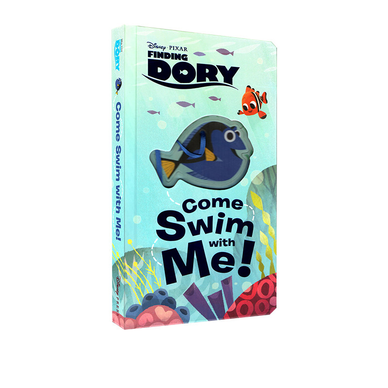 英文原版 Finding Dory: Come Swim with Me! 迪斯尼海底总动员 寻找多莉：一起畅游海底 纸板操作书 幼儿英语启蒙图片