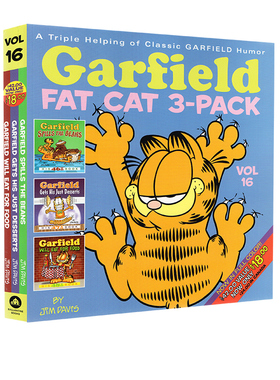 加菲猫漫画三合一 合订本16 Garfield Fat-Cat 3 Pack 16 英文原版 经典趣味幽默漫画 儿童课外阅读图画故事书 Jim Davis