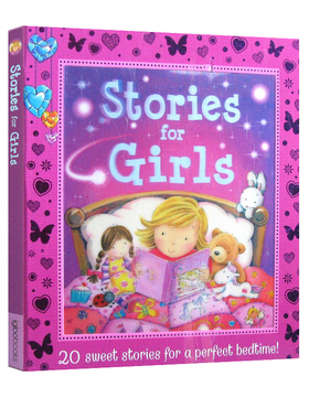 英文原版 Tell-a-Tale: Stories for Girls 精装 20个故事合辑 女孩读物 儿童图画故事书 亲子共读