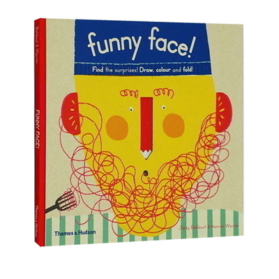 Funny Face 有趣的脸儿童涂画书 Find the surprises 艺术设计涂写书 儿童情绪表达和管理早教认知英文原版绘本