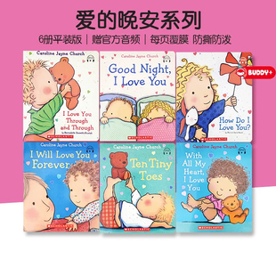 赠官方音频 Caroline Jayne 爱 英文原版 6册 Church 儿童低幼宝宝启蒙绘本 晚安故事系列亲子绘本