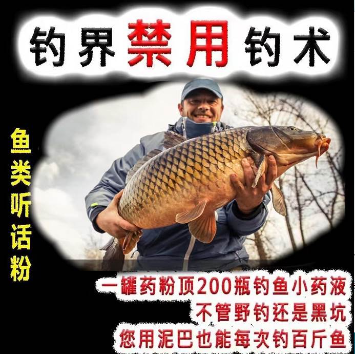 特强钓巨物黑坑野钓鲤鱼全能饵料翘嘴打窝料台钓垂钓鱼小药诱鱼粉