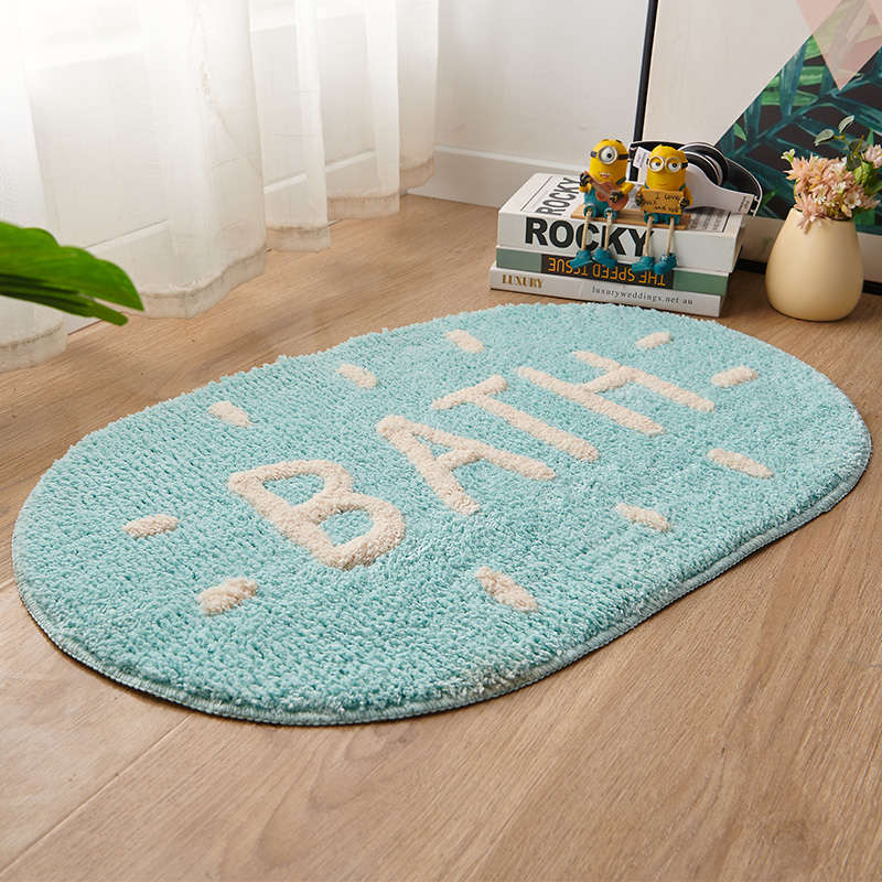 简约风卫生间吸水卧室床边地垫