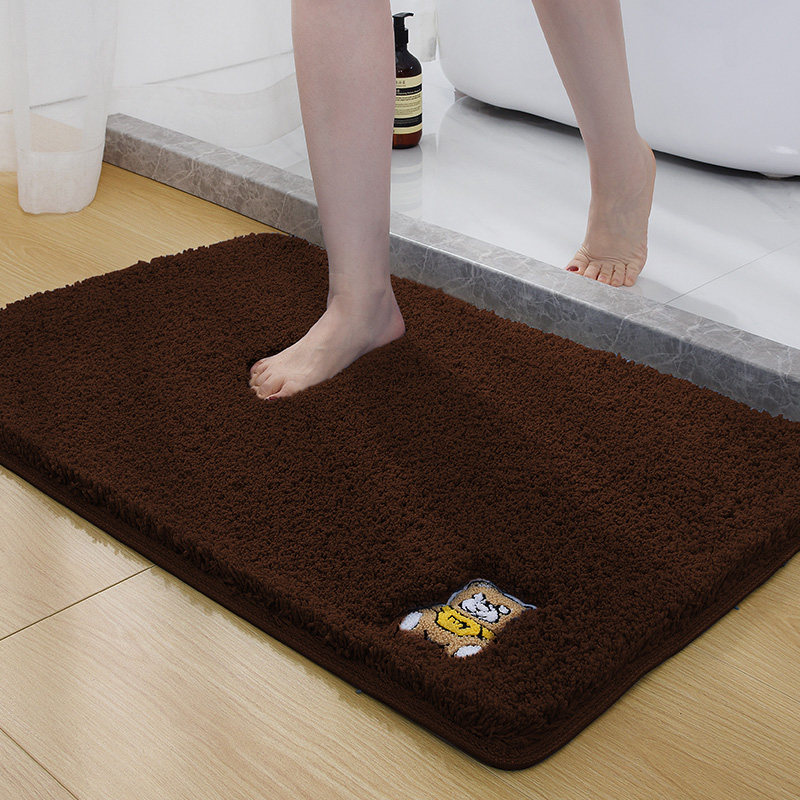 简约浴室吸水速干防滑保暖脚垫子
