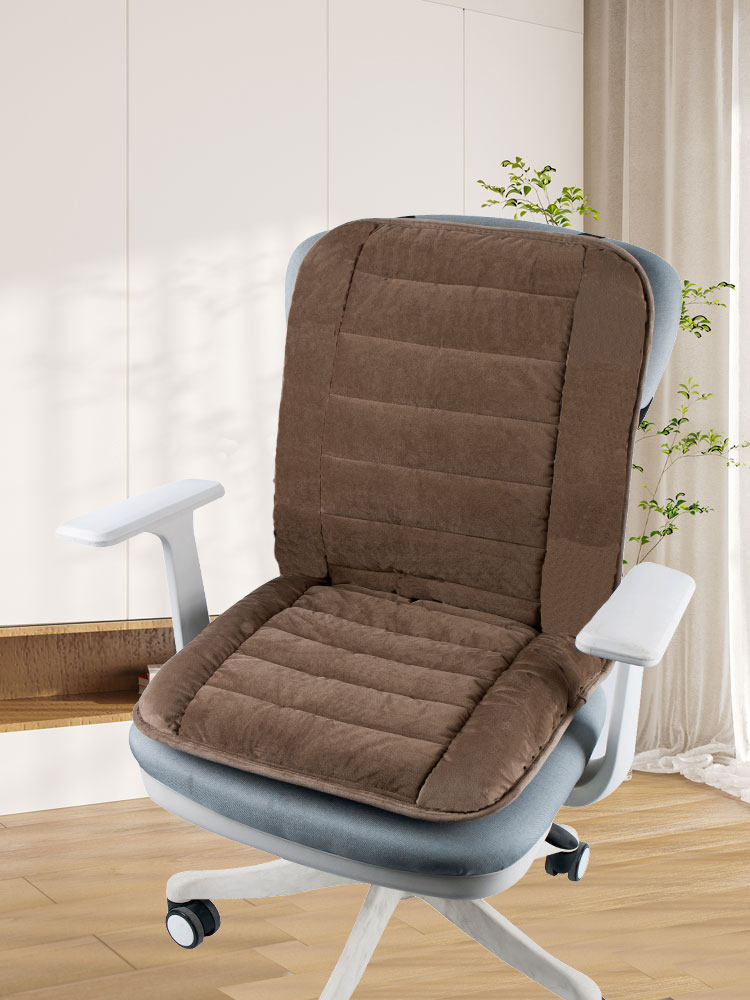 椅子加热坐垫靠垫一体冬季加厚办公室久坐学生宿舍座椅垫电暖垫子