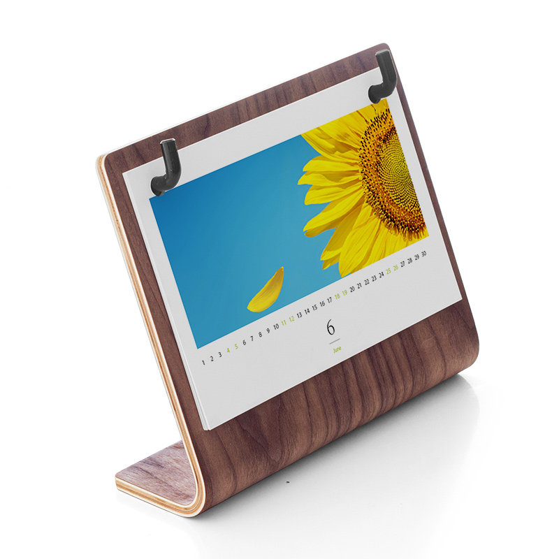 创意金属折弯台历定制2026年木质图片