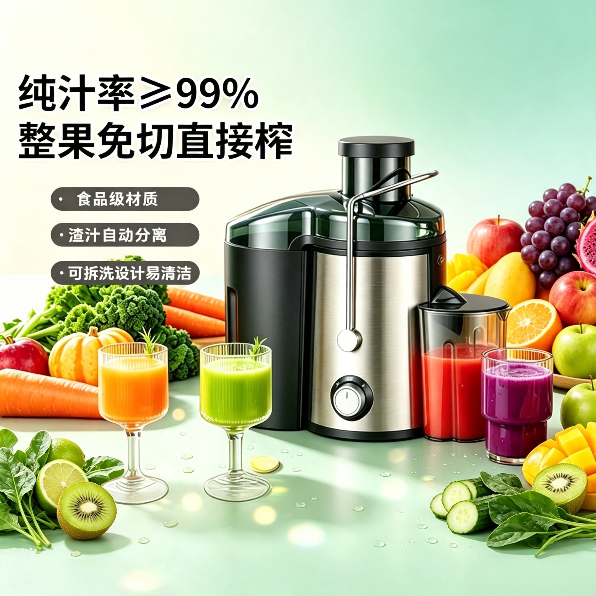 国补15%丨美的汁渣分离榨汁2809图片
