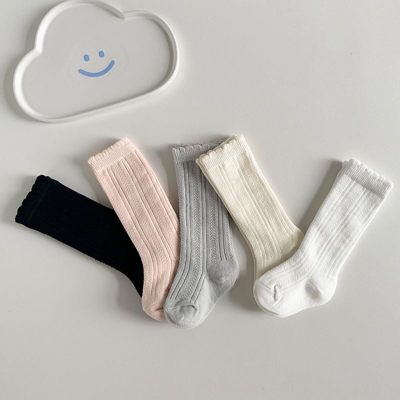 春夏季薄款婴儿袜子小月龄宝宝袜子男童袜子女中筒袜子长筒松口袜