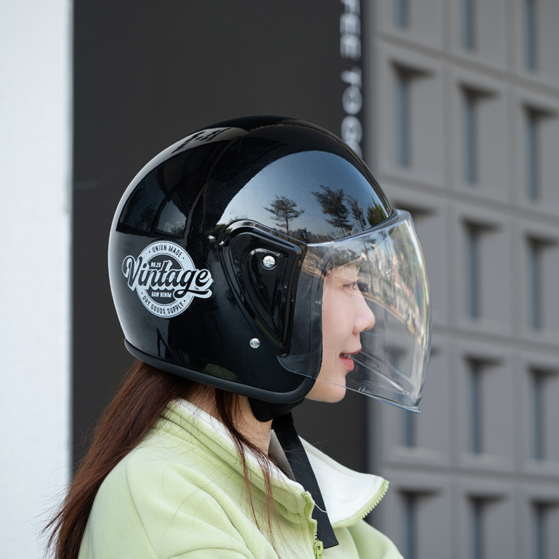 CHENGYE3C认证复古英文头盔