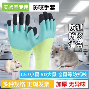 实验室小鼠防咬手套防抓咬大鼠抓老鼠生物数学仪器c57动物仓鼠