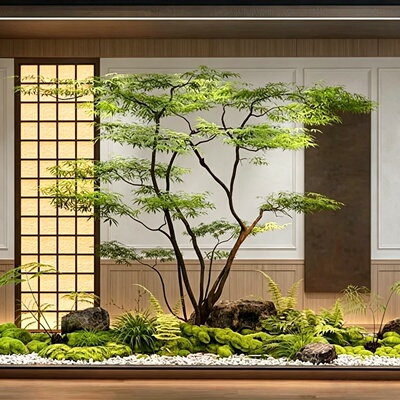 仿真绿植鸡爪槭枫树造景仿生景观