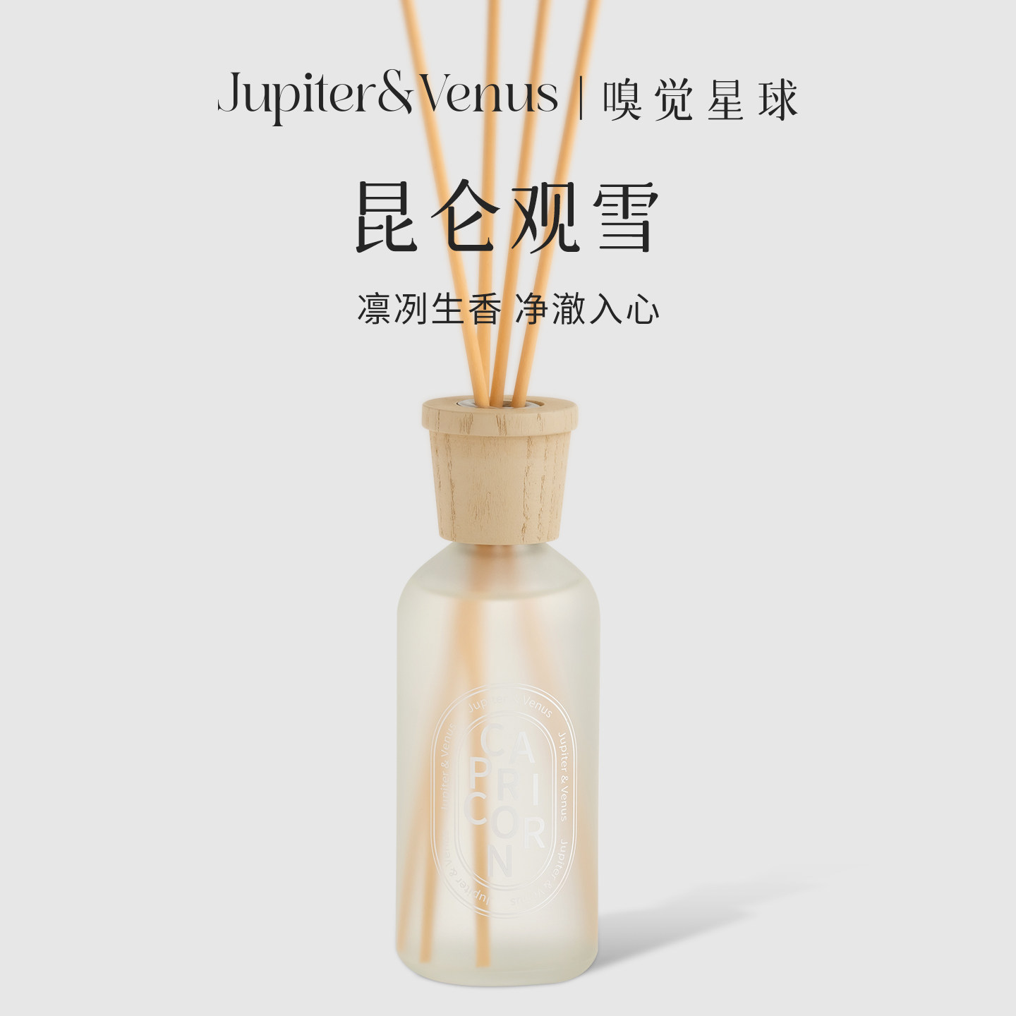 JupiterVenus昆仑观雪藤条香薰小众高级无火香氛卧室散香器礼盒装