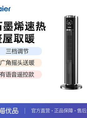 海尔暖风机家用取暖器立式电暖气卧室热风机烤火炉HNF-S2254AP