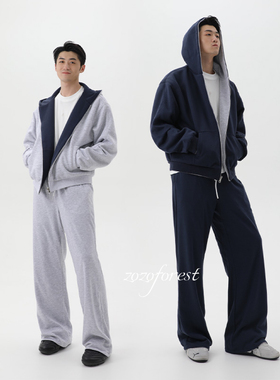 ZOZOFOREST【3268】“双面穿遛狗套装”重磅老钱美式运动卫衣卫裤