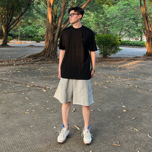 ZOZOFOREST螺纹拼接短裤