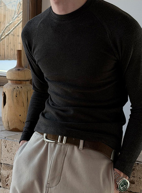 ZOZO FOREST【3289】“冬季锁温”通勤简约保暖基础德绒打底卫衣