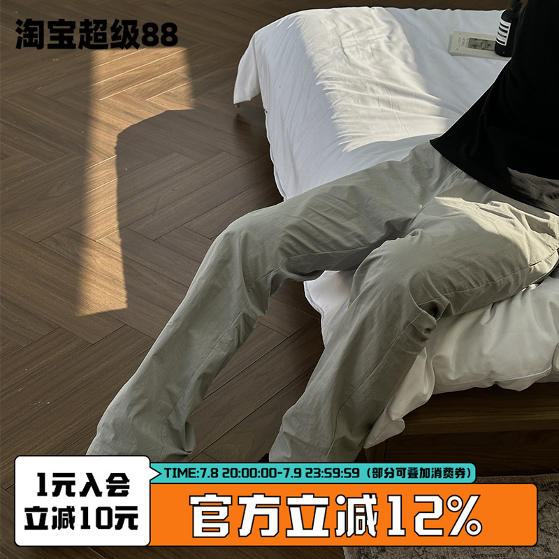 bootcut版型松梭织休闲裤ZOZO