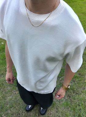 ZOZO FOREST【3221】“面料界的软黄金”麦穗纹三醋酸老钱针织T恤