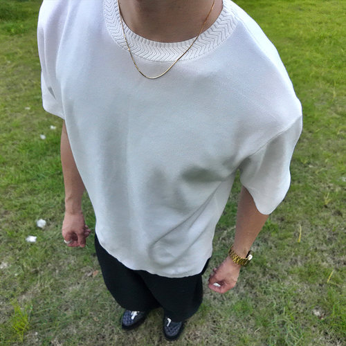 ZOZOFOREST醋酸短袖老钱麦穗纹