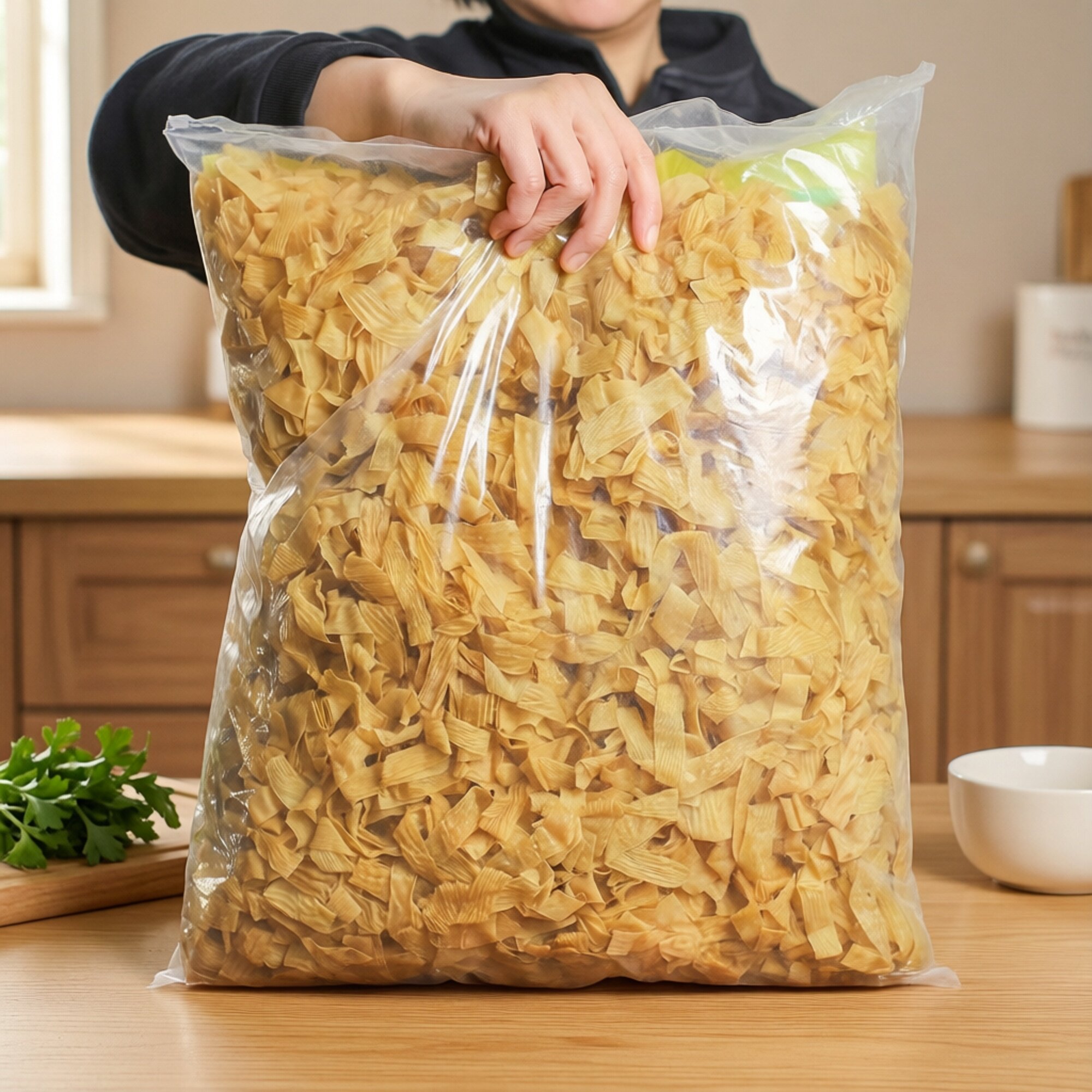 精选东北干豆皮特产豆腐皮丝干货非无盐豆制品火锅腐竹素食凉拌菜
