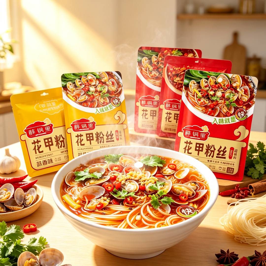 蒜蓉花甲粉丝调料麻辣家用