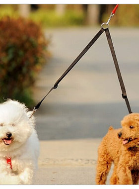 极速WALK 2 Two DOGS Leasth COUPLER Double Twin Lead Walking