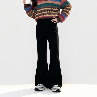 女童韩版裤子2025秋冬季休闲裤潮