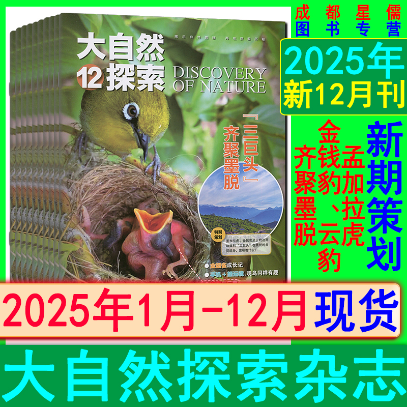 大自然探索杂志2025年12/11/10/9/8/7-1月/2024/2023/2022套装任选打包清仓可订阅趣味自然百科世界奇观科普类/似博物奥秘环球万物